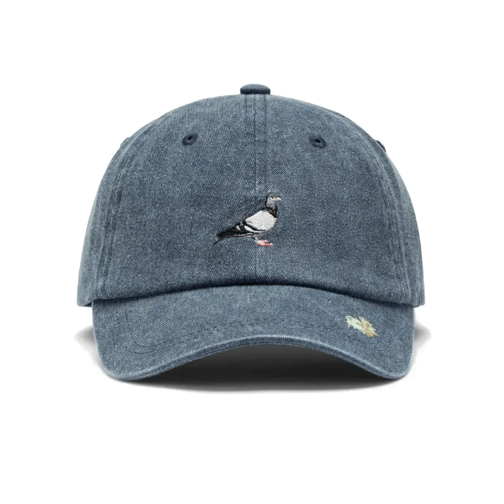 [26ANEBC01NAVY] Staple Pigeon Logo Washed Cap "Navy"