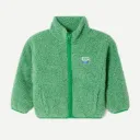 Veste Courte Ample ML Zippée "Pelouse Chiné" - KHOK16C