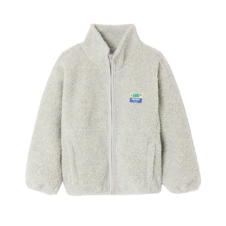Veste Courte Ample ML Zippée "Polaire Chiné" - KHOK16C