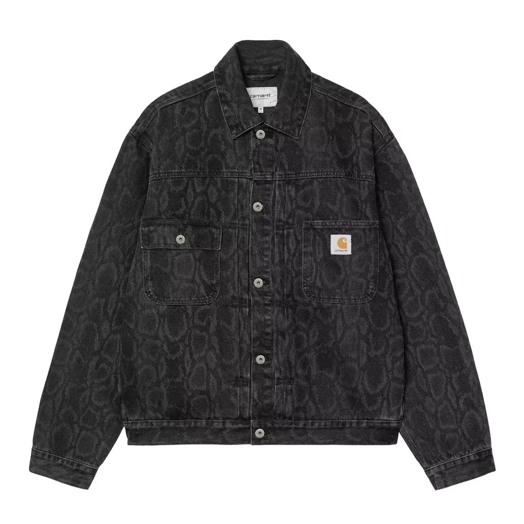 [I036586_3R2_60] Belmar Jacket Snake Heavy Stone Wash "Camo / Black" (XS)