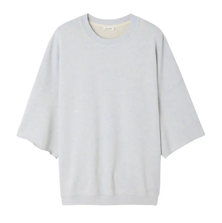 [MDAN03ABLEU] Sweat Manches Courtes DANTOWN "Bleu Ciel Chiné" - MDAN03A (XS)