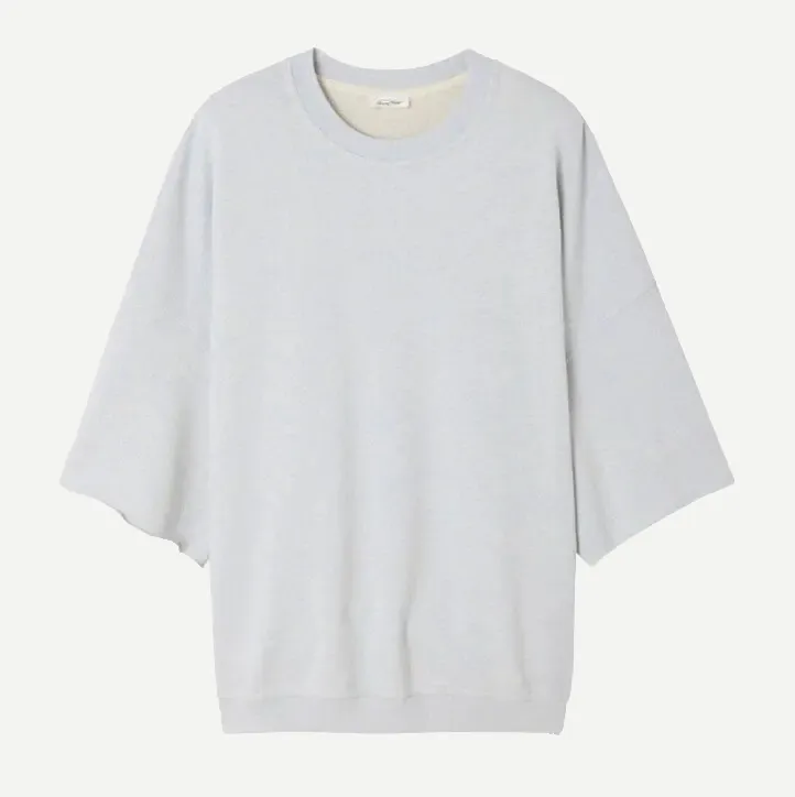 [MDAN03ABLEU] Sweat Manches Courtes DANTOWN "Bleu Ciel Chiné" - MDAN03A (XS)