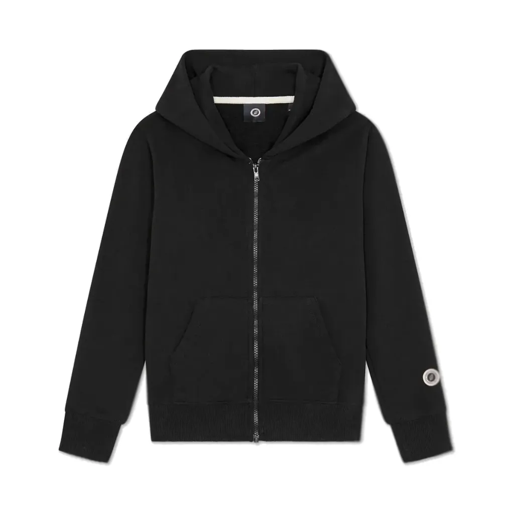 [KICONICZIPBLACK] Sweat Zippé Capuche Kids "Black" - KICONICZIP (6Y)