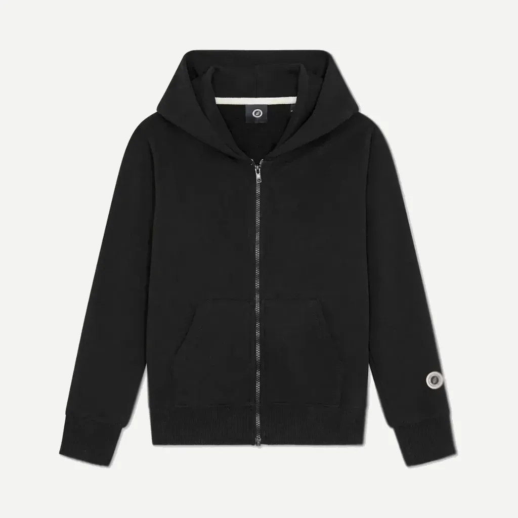 [KICONICZIPBLACK] Sweat Zippé Capuche Kids "Black" - KICONICZIP (6Y)