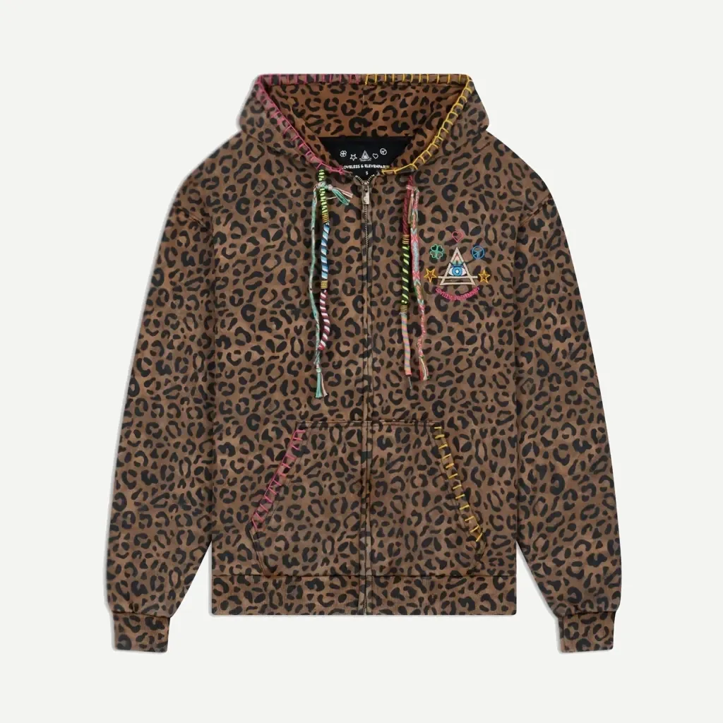 [MOONLEO] Sweat Zippé Kids MOON "Léopard" (12Y)