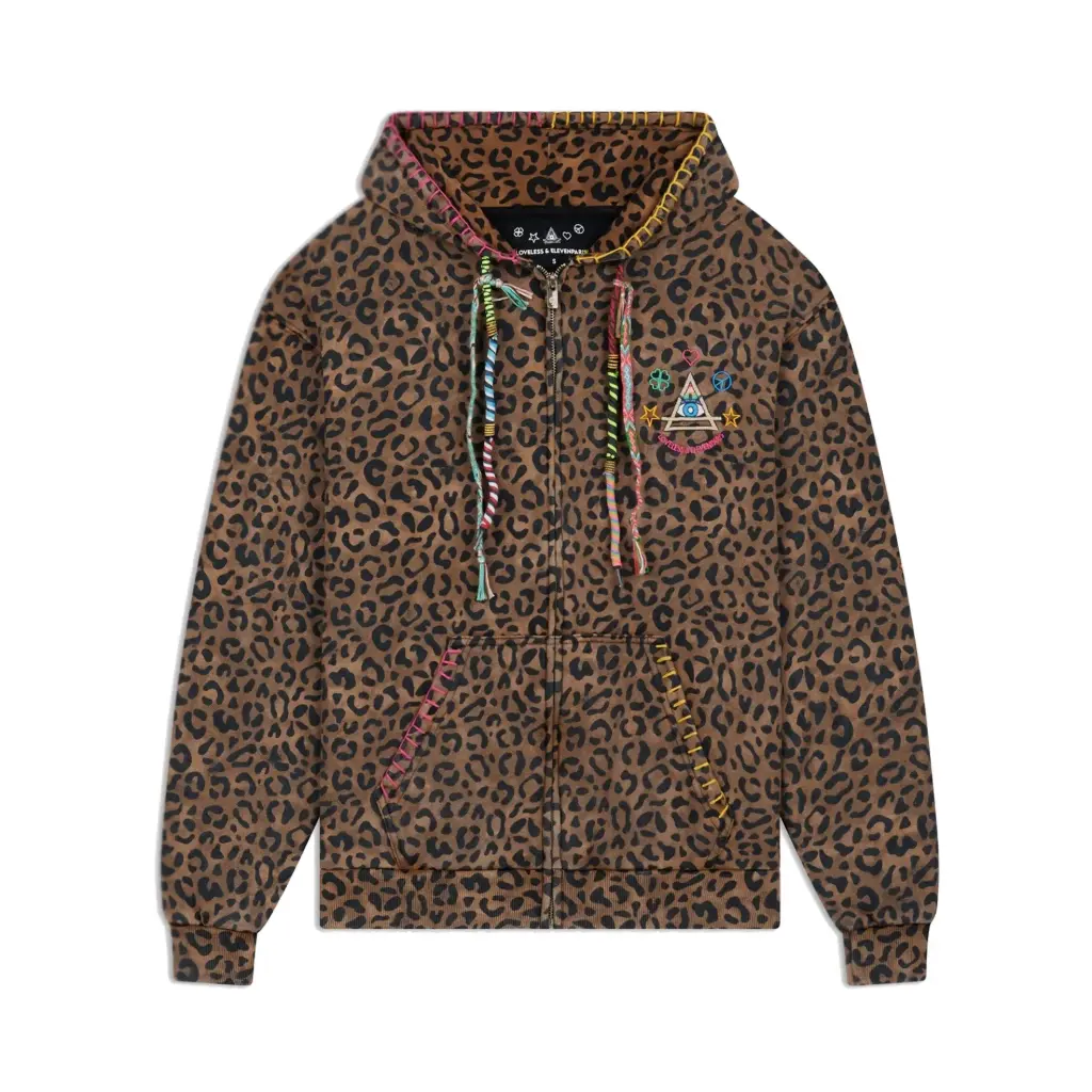 [MOONLEO] Sweat Zippé Kids MOON "Léopard" (12Y)