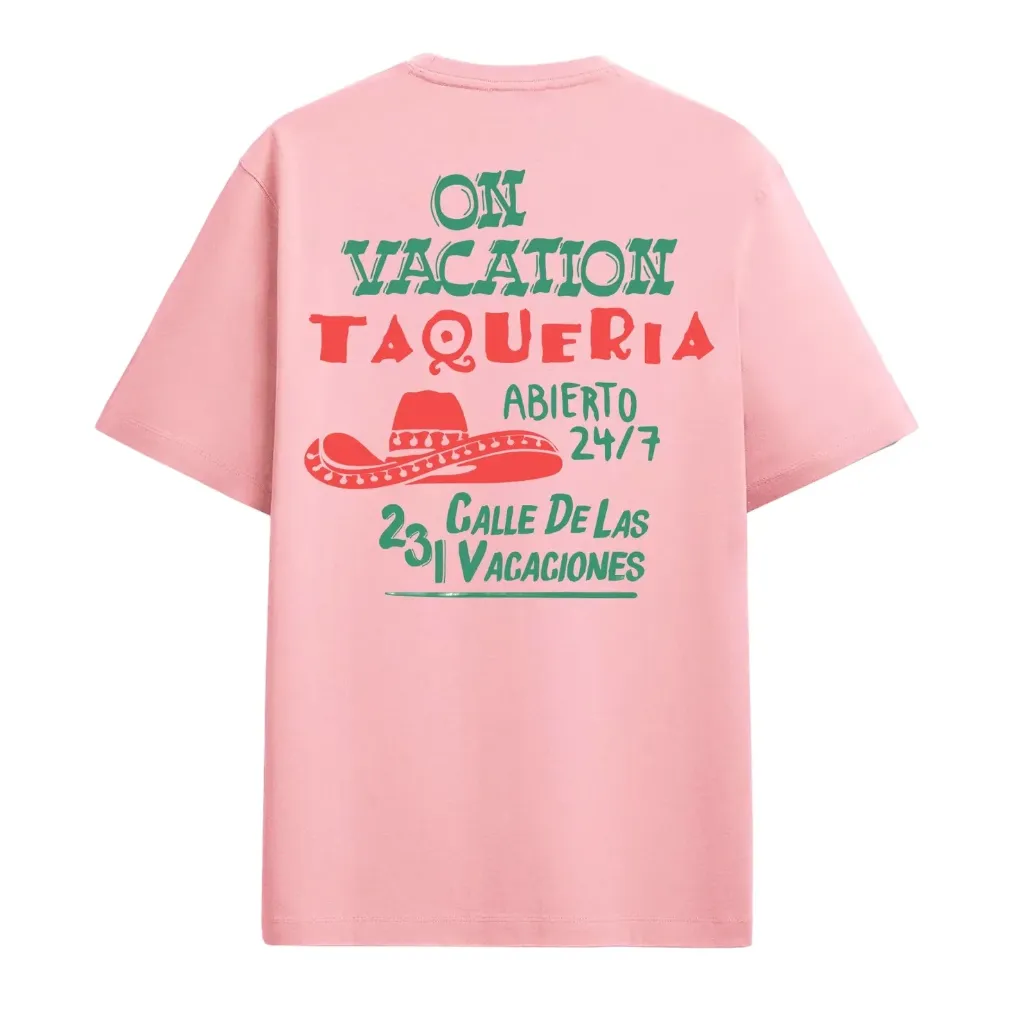 Taqueria Tee "Pink" - OVC-T228-PNK