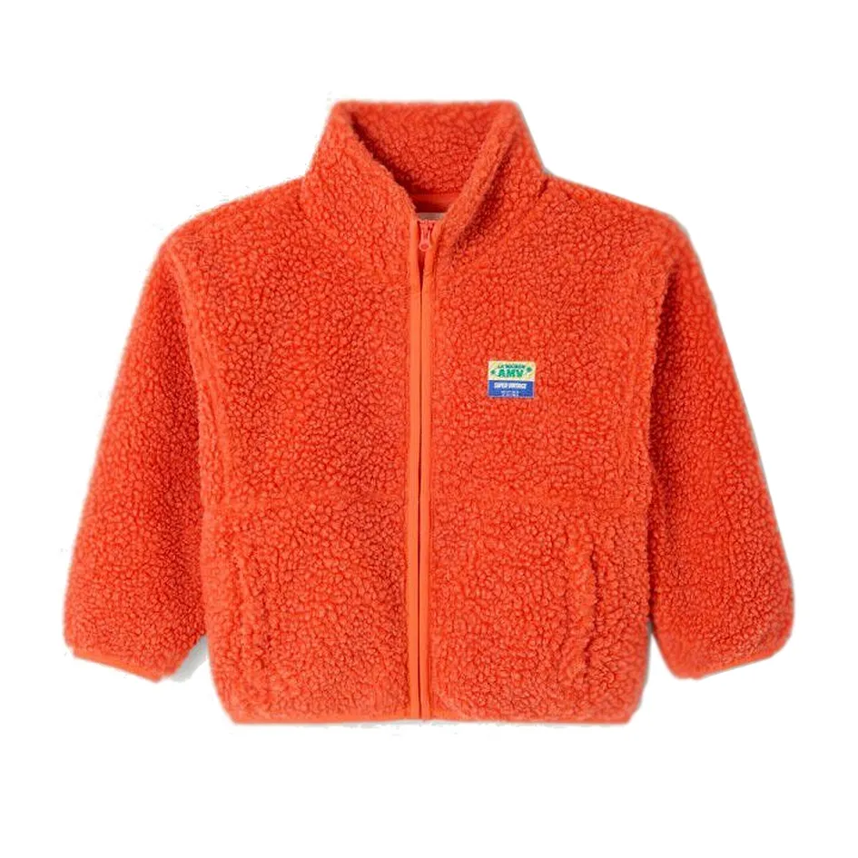 [KHOK16CBRAISE] Veste Courte Ample ML Zippée "Braise Chiné" - KHOK16C (5a)