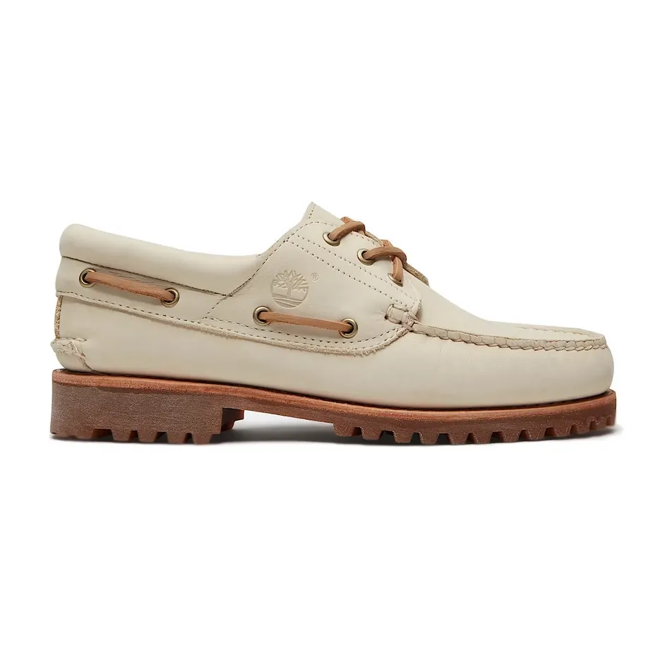 [TB0A2PDQEN71] Authentic Lake House 3-Eye Boat Shoe "Light Beige Nubuck" (39)
