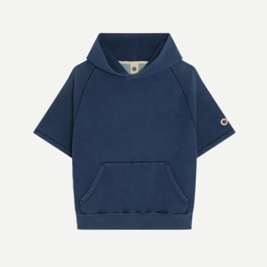 [KINDIGOHOODBLUE] SWEAT CAPUCHE INDIGO Kids "Blue" - KINDIGOHOODBLUE (8Y)
