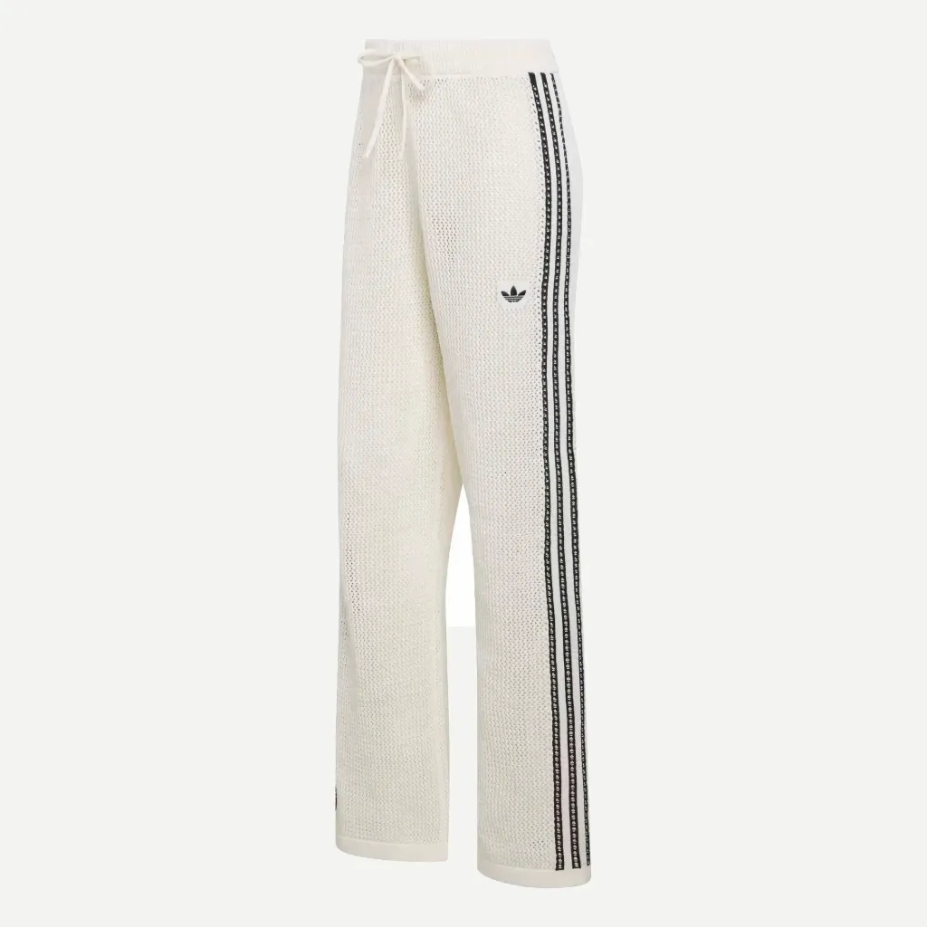[KC6493] KNITTED CROCHET FIREBIRD TRACK PANTS "Off White" - KC6493 (XS)