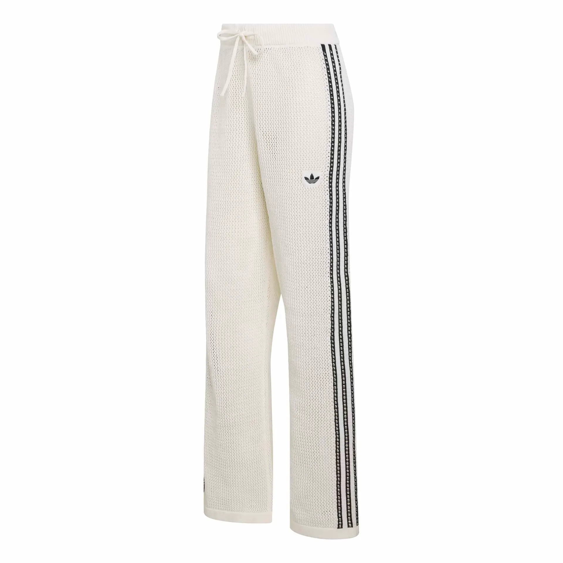 KNITTED CROCHET FIREBIRD TRACK PANTS "Off White" - KC6493