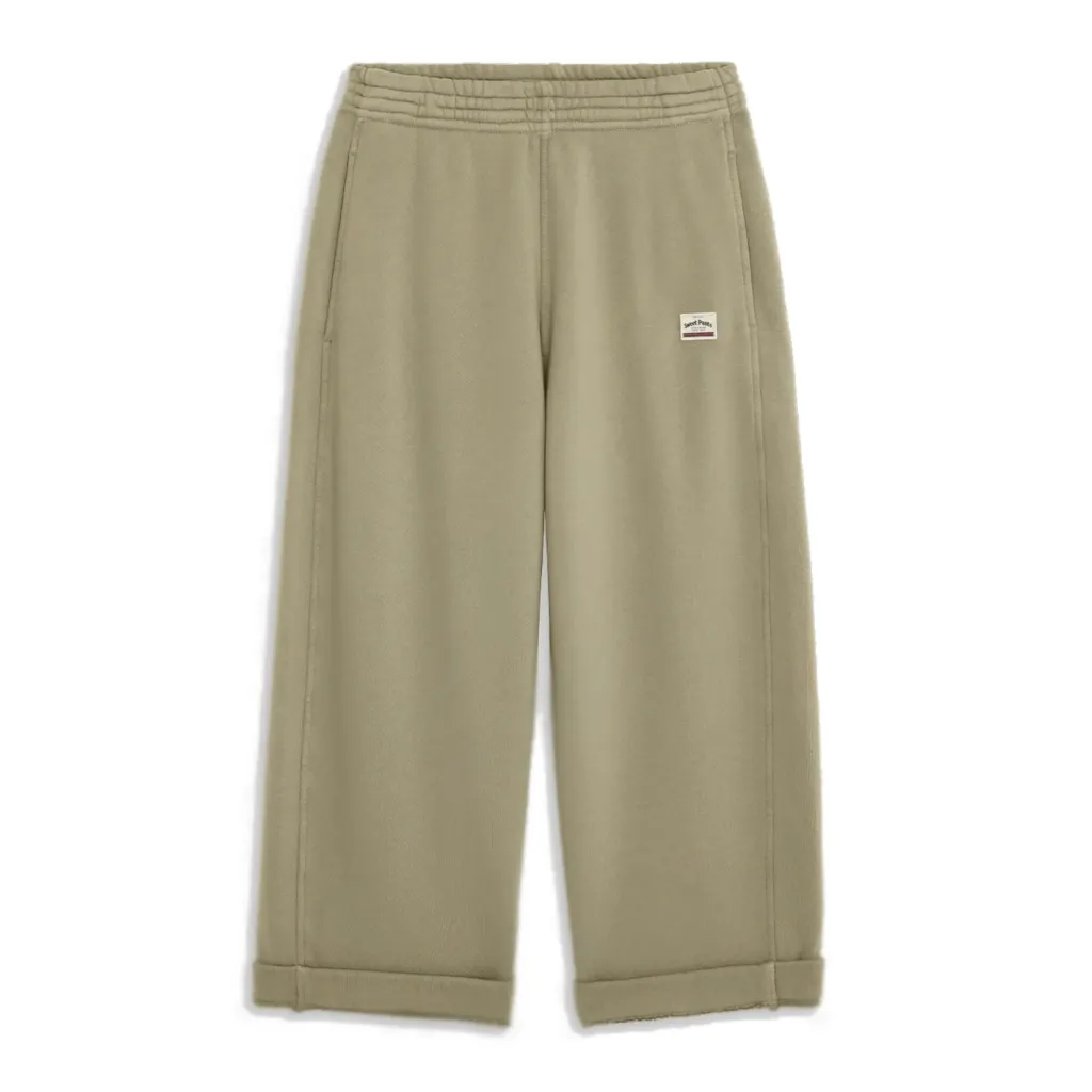 [PREPPYBARELSAGE] PANTALON LARGE PATCH PREPPY "Sage" - PREPPYBAREL (XS)