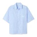 Chemise MC Eluabird "Rayures Bleues" - MELU06B