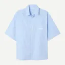 Chemise MC Eluabird "Rayures Bleues" - MELU06B