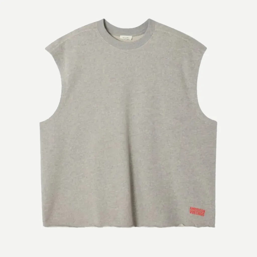 [MNYZ03AGRISCHINE] Sweat SM Col Rond NYZZOW "Gris Chiné" - MNYZ03A (S)