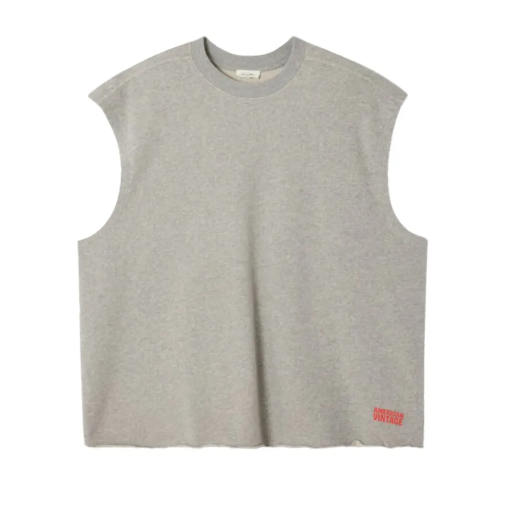 [MNYZ03AGRISCHINE] Sweat SM Col Rond NYZZOW "Gris Chiné" - MNYZ03A (S)