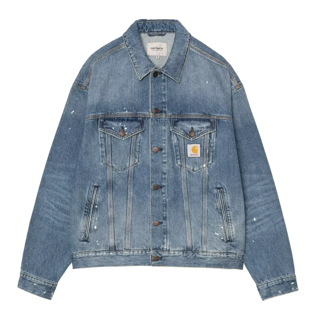 [I033352_01_EJ] Helston Jacket "Blue Destroy Wash Splatter" (XS)