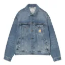 Helston Jacket "Blue Destroy Wash Splatter"