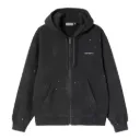Hooded Painter Jacket "Black / Destroy Wash"