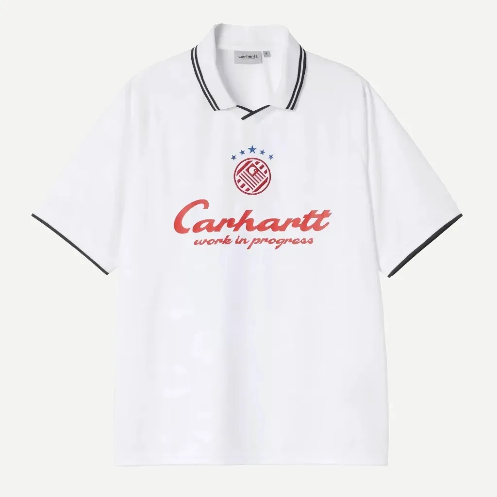 S/S Terrace Football Tee-Shirt "Heart Train Jacquard / White"