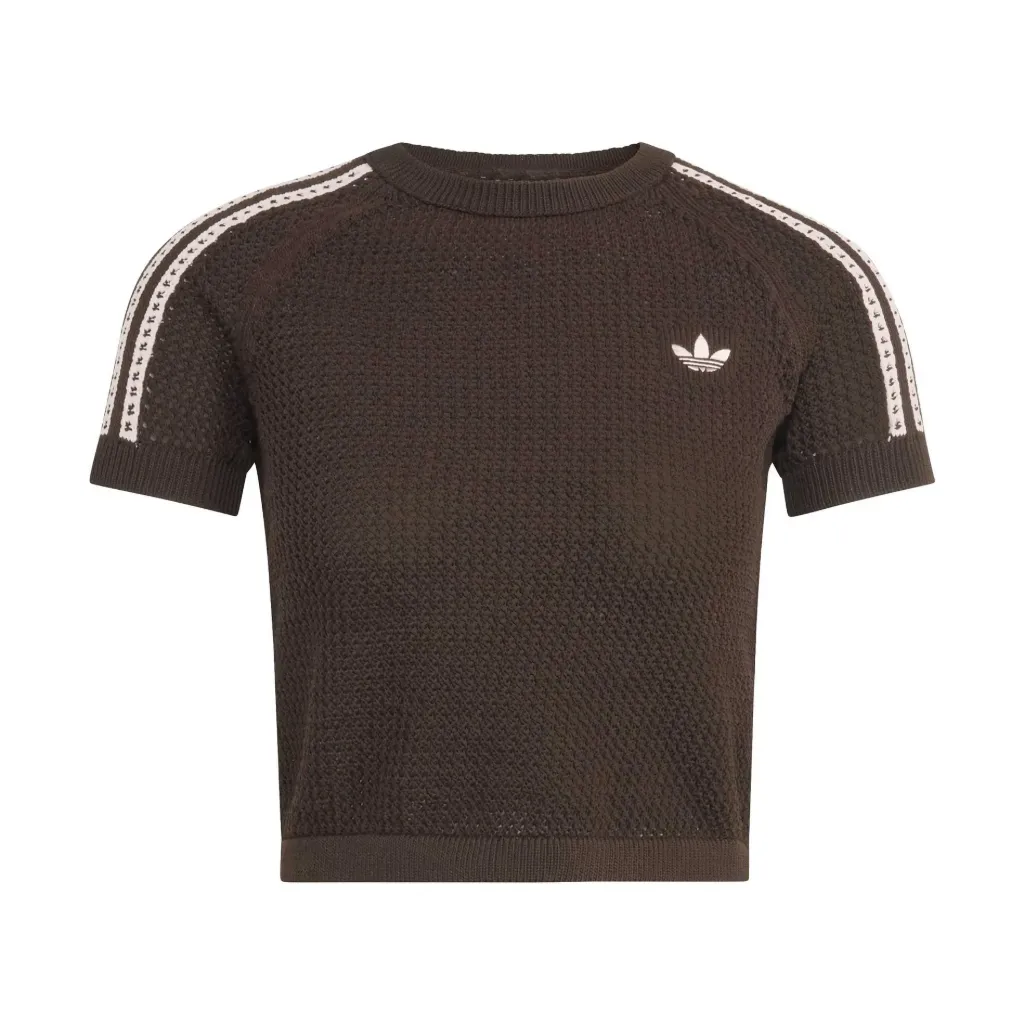 [KC6480] KNITTED CROCHET TEE "Aurora Coffee" - KC6480 (XS)