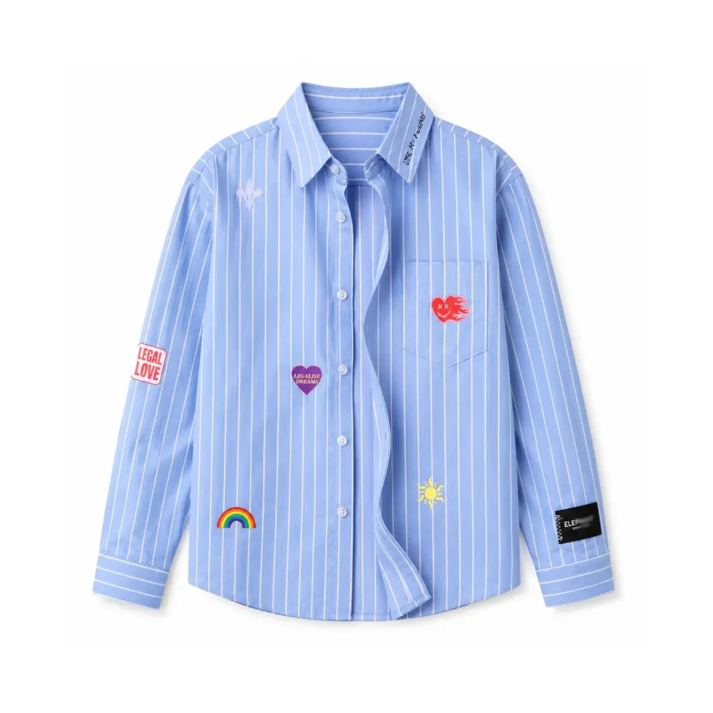 Chemise Kids JACINTHE "Azur"