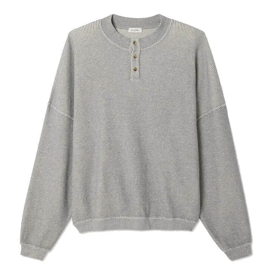 [MCAW03AGRIS] SWEAT ML Col Tunisien CAWBAY "Gris Chiné" - MCAW03A (S)