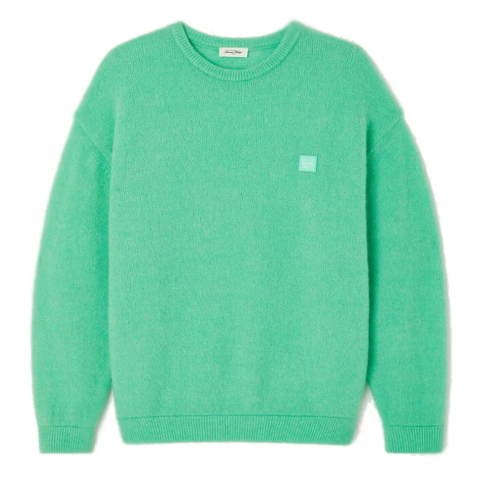 Pull Ample ML Col Rond VITOW "Laitue Chiné" - MVITO18A