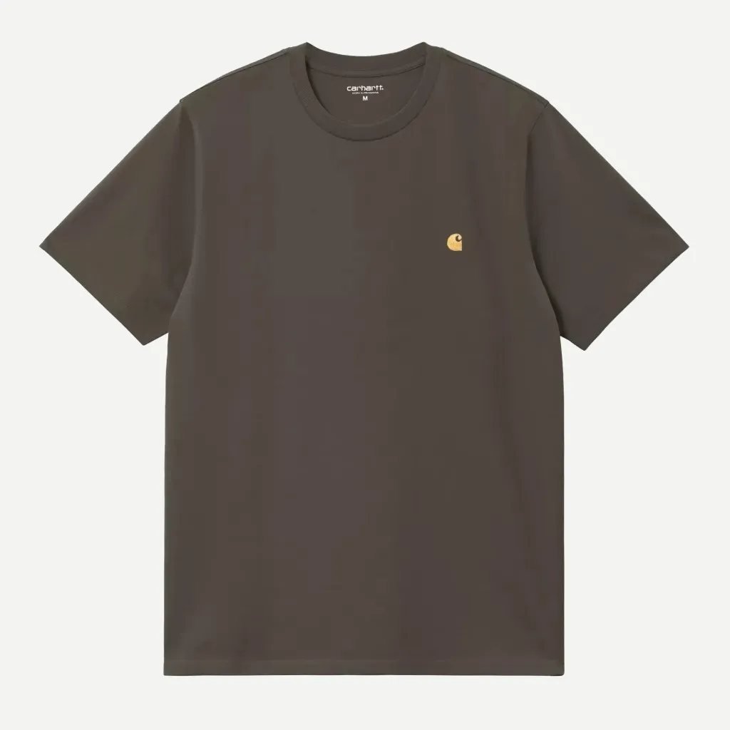 [I026391_3X9_XX] S/S Chase Tee-Shirt "Shungite / Gold" (XS)