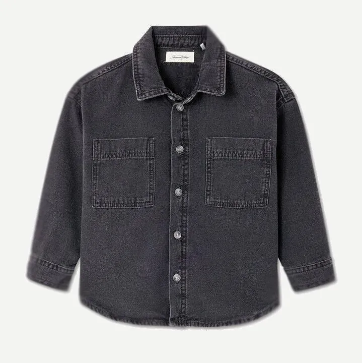 [KJAZ06C] Chemise Kids JAZY "BLACK" - KJAZ06C (5a)
