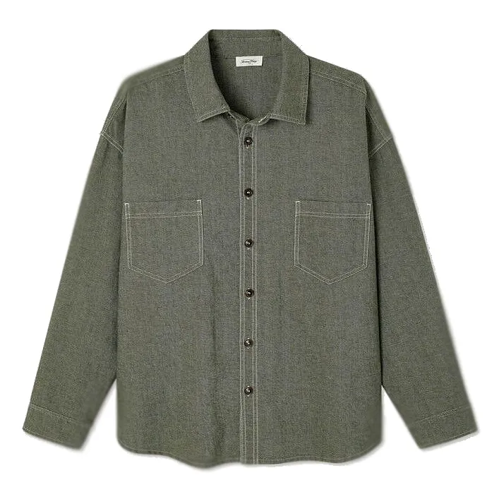 Chemise Ample Col Boutonné LOFWAY "Stone Kaki" - MLOF06A