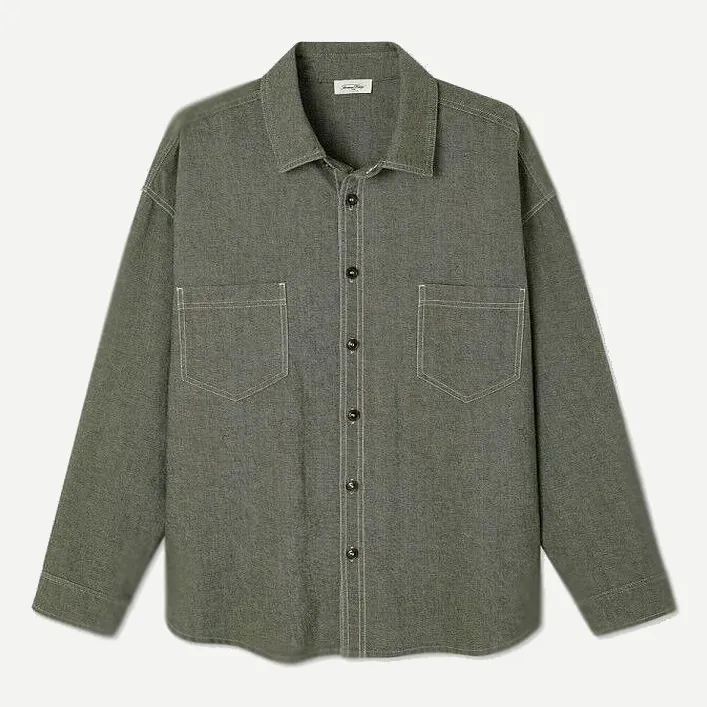 [MLOF06AKAKI] Chemise Ample Col Boutonné LOFWAY "Stone Kaki" - MLOF06A (S)