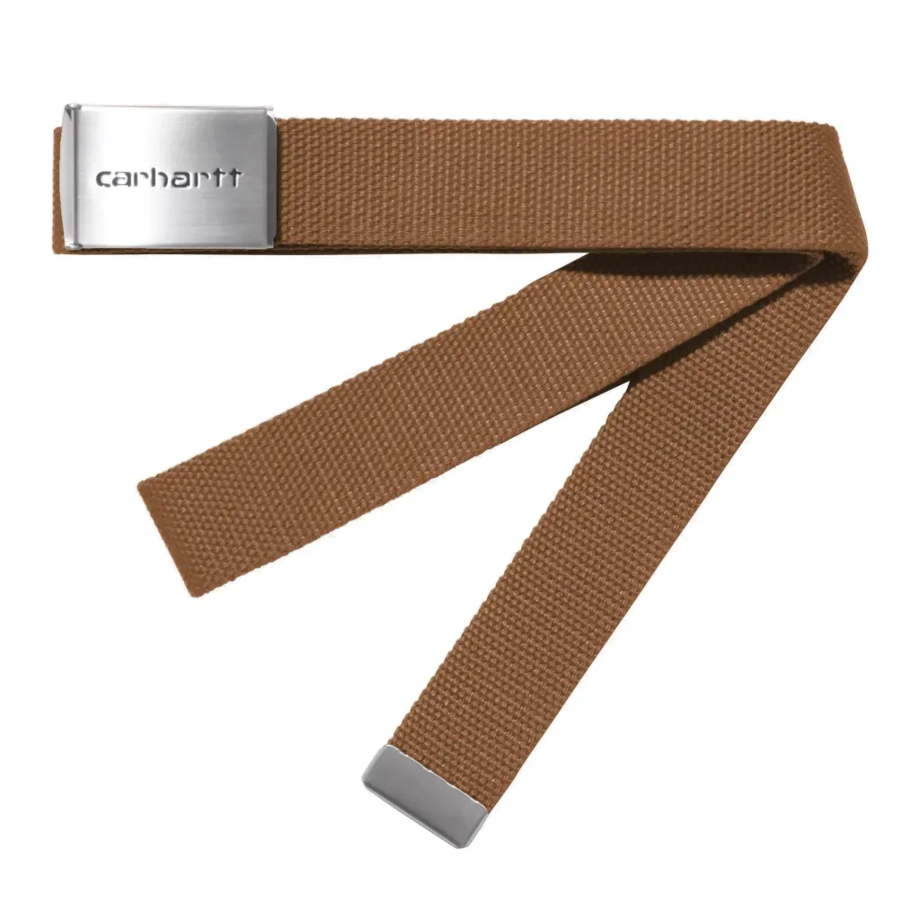 Ceinture Ajustable Carhartt W.I.P. Chrome "Hamilton Brown"
