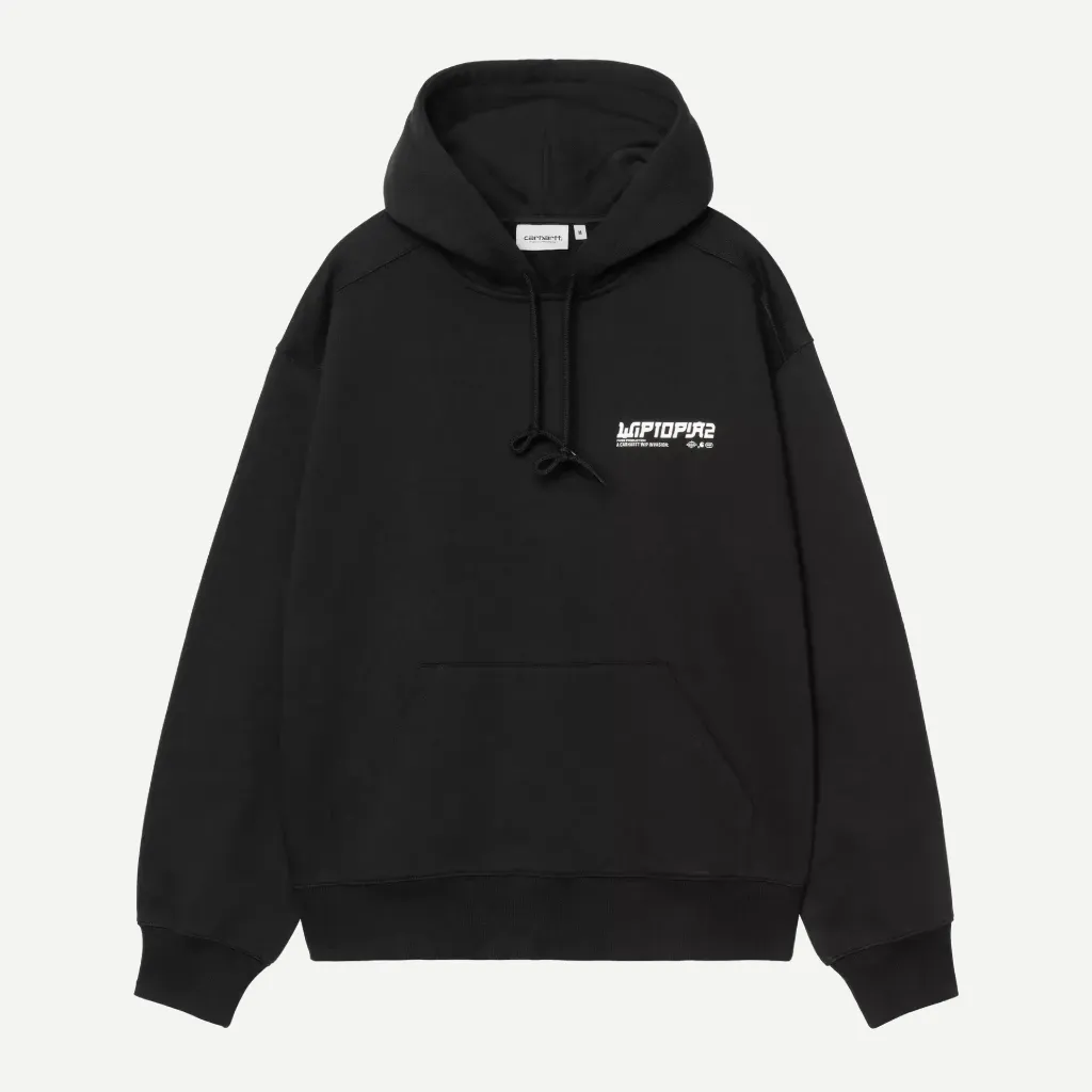 [I037224_89_XX] Sweatshirt Hooded Wiptopia II "Black" (XS)