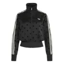 Satin Polka Dots FB Track Top "Black" - KV1166