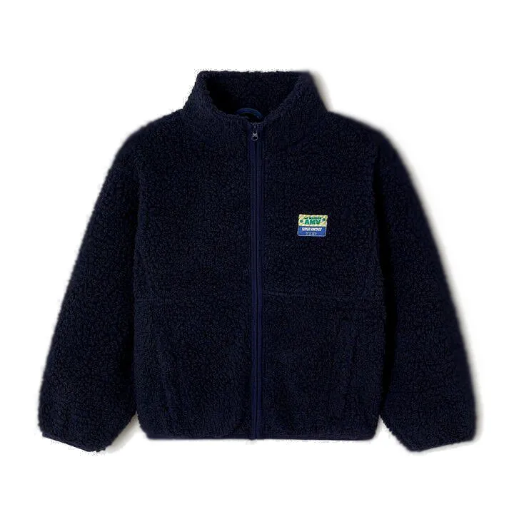 Veste Courte Ample ML Zippée "Navy" - KHOK16C
