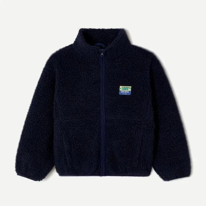 [KHOK16CNAVY] Veste Courte Ample ML Zippée "Navy" - KHOK16C (5a)