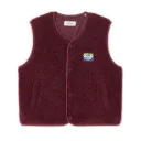 Veste Ample SM Zippée Kids "Bordeaux Chiné" - KHOK16E