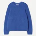 Pull Col Rond DAMSVILLE "Saphir Chiné" - MDAM18F