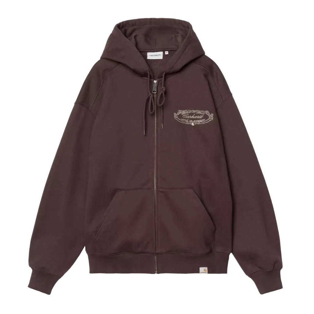 Hooded Sweat Jacket CHEZ W.I.P. "Palisander / Grey"
