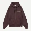 Hooded Sweat Jacket CHEZ W.I.P. "Palisander / Grey"