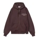 Hooded Sweat Jacket CHEZ W.I.P. "Palisander / Grey"