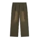 Washed Two Pockets Pants "Army Green" - 2610142