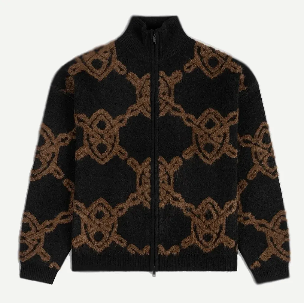 [2610143] Shield Knit Zip Up "Black" - 2610143 (S)