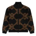 Shield Knit Zip Up "Black" - 2610143