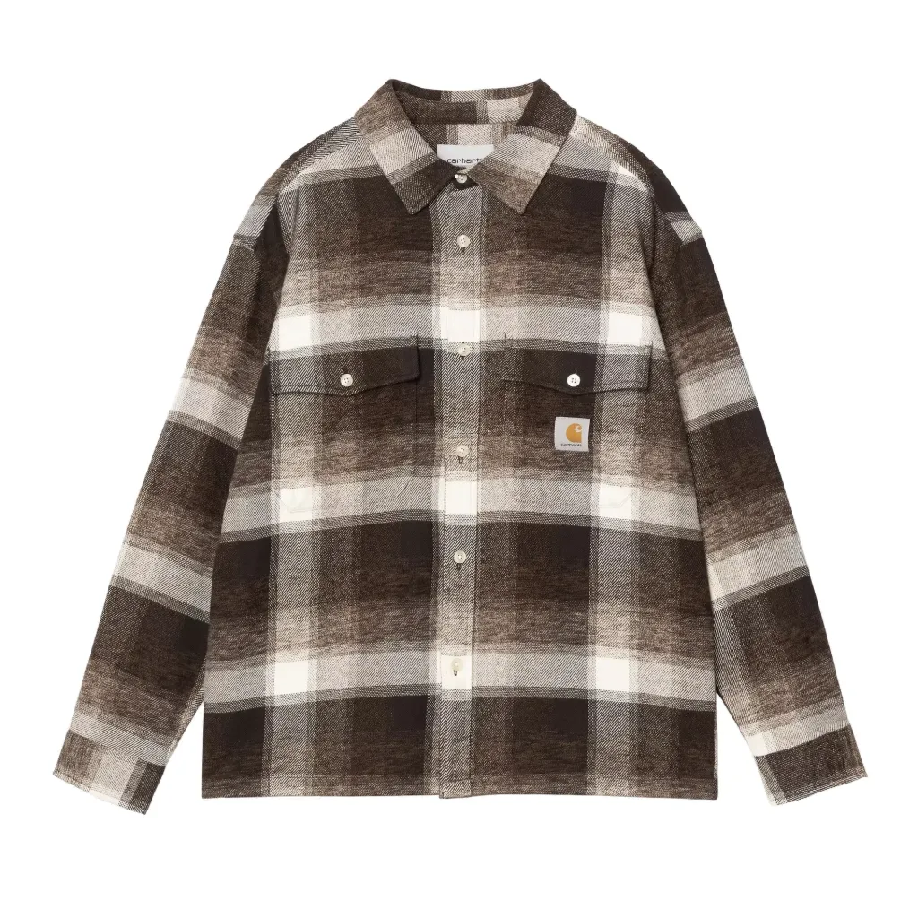 [I037139_3ZI_XX] L/S Esterson Shirt "Esterson Check / Tobacco" (XS)