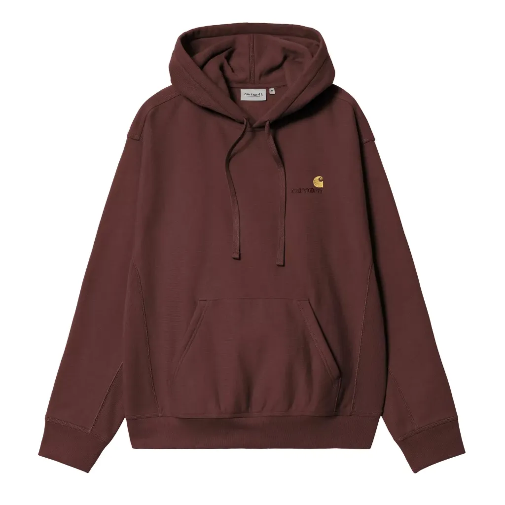 Hooded American Script Sweat "Amarone "