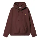 Hooded American Script Sweat "Amarone "