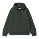 Hooded Carhartt Sweat "Dark Scarab / Palisander"